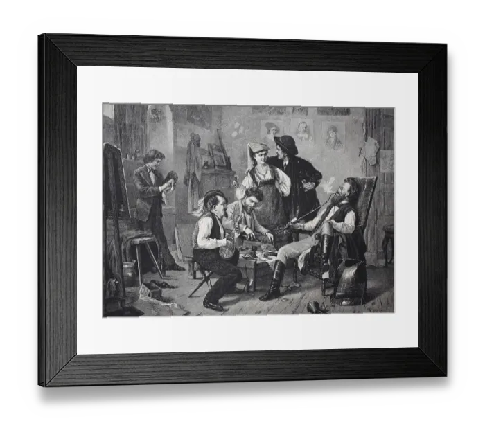 Framed Print : After the work atmosphere with a distinguished family Framed Print : After the work atmosphere with a distinguished family