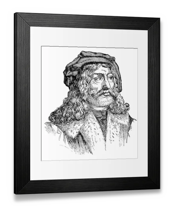 Framed Print : Albrecht Duerer, painter, printmaker