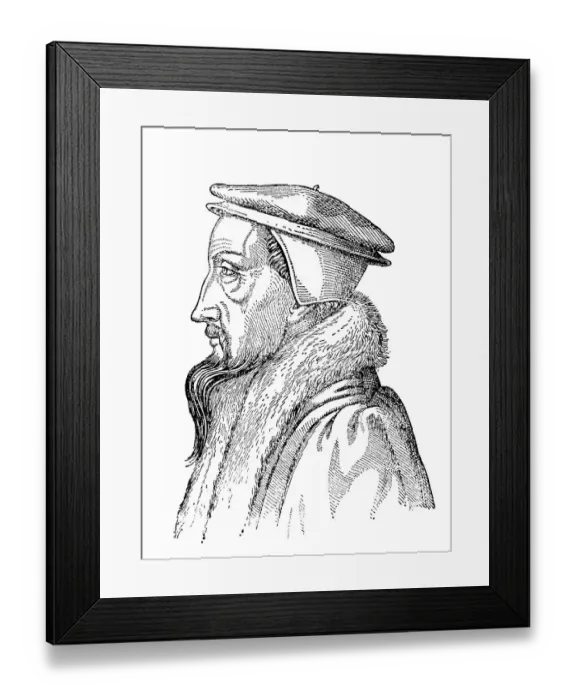 Framed Print : John Calvin, Jean Calvin; born Jehan Cauvin Framed Print : John Calvin, Jean Calvin; born Jehan Cauvin