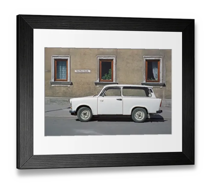 Framed Print : Parking Trabi in Karl-Marx-Strasse