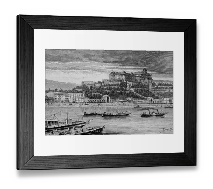Framed Print : The Castle of Budapest, Hungary