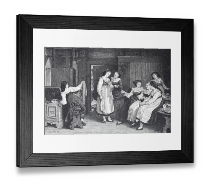Framed Print : Wedding Day in Alsace, Alsatian Bride Framed Print : Wedding Day in Alsace, Alsatian Bride