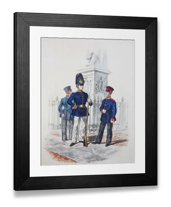 Framed Print : Prussian Army, Prussian Guard, Cadet Corps Framed Print : Prussian Army, Prussian Guard, Cadet Corps
