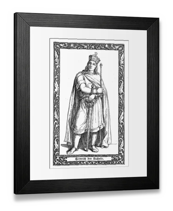 Framed Print : Henry VI, dynasty of the Hohenstaufen Framed Print : Henry VI, dynasty of the Hohenstaufen