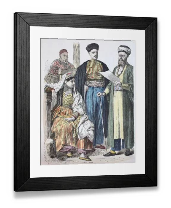 Framed Print : Folk traditional costume, clothing Framed Print : Folk traditional costume, clothing