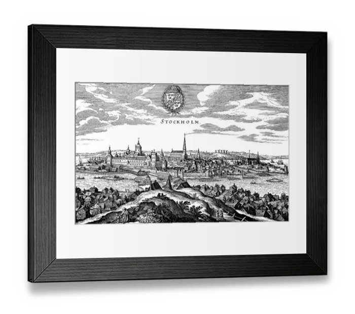 Framed Print : Stockholm, Sweden, 17th century