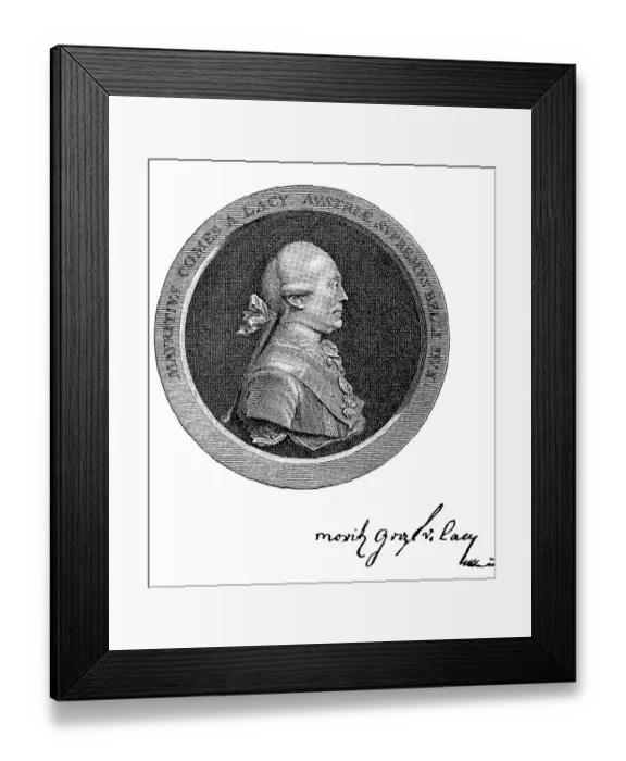 Framed Print : Franz Moritz Count of Lacy, Lascy