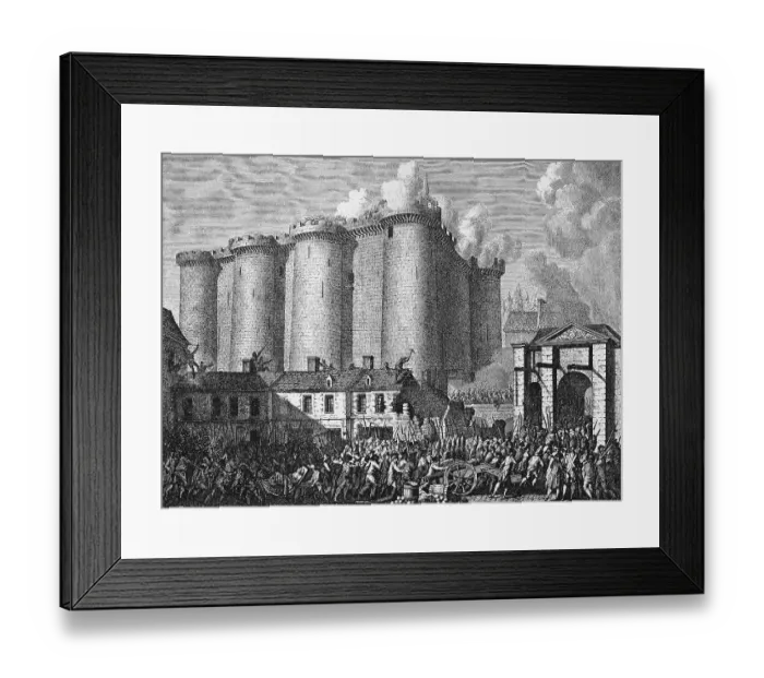 Framed Print : Storming of the Bastille on 14 July 1789 is considered one of the significant events at the beginning of the French Framed Print : Storming of the Bastille on 14 July 1789 is considered one of the significant events at the beginning of the French