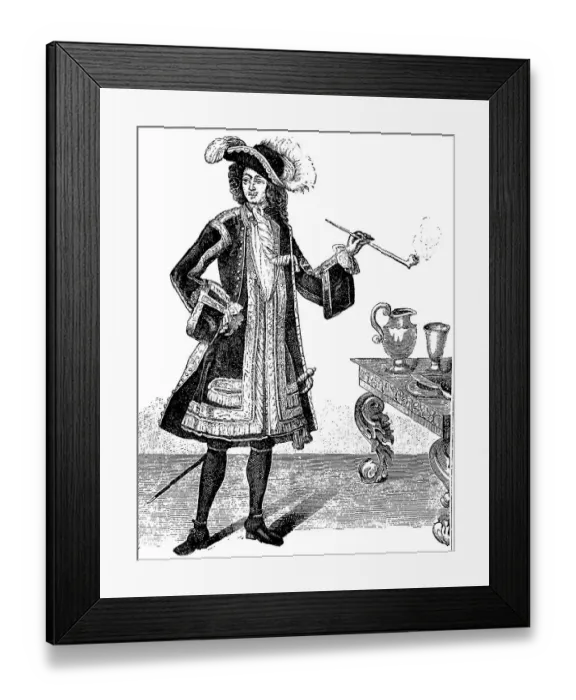 Framed Print : Jean Bart, the naval hero, costume c