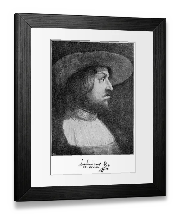 Framed Print : Ludwig II Ludvik Jagellonsky, was King of Bohemia
