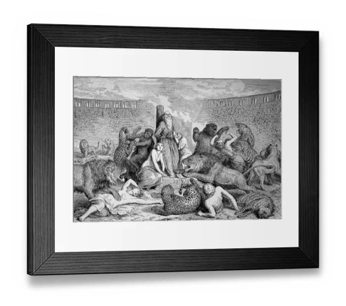 Framed Print : Persecution of Christians, anti-Christian politics in the Roman Empire