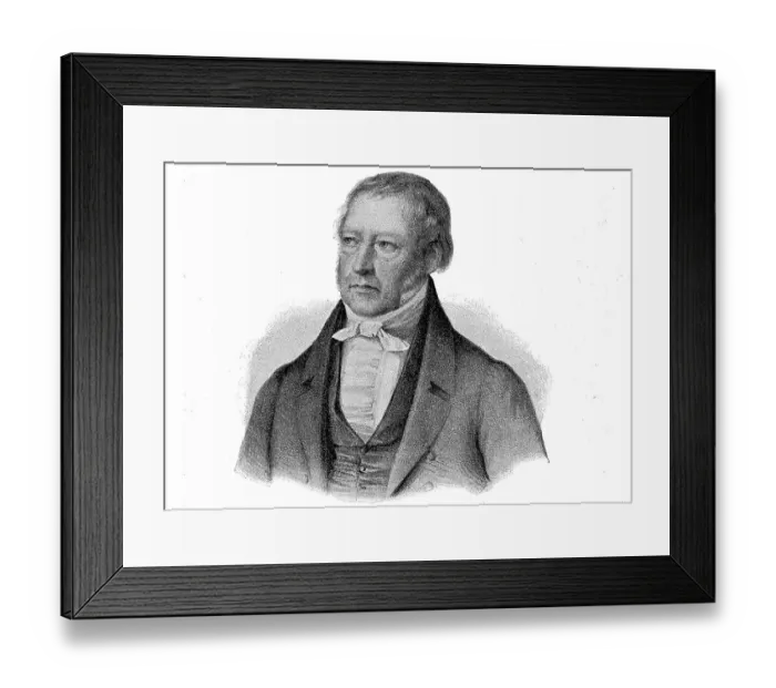 Framed Print : Georg Wilhelm Friedrich Hegel, August 27