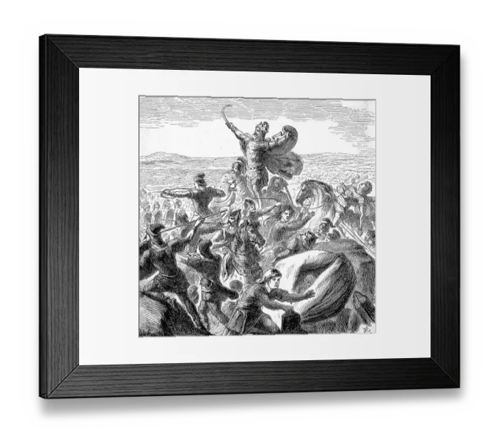 Framed Print : The Battle of the Catalaunian Plain