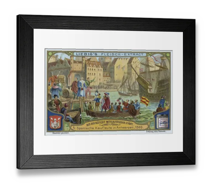 Framed Print : Series of pictures from the heyday of medieval cities Framed Print : Series of pictures from the heyday of medieval cities