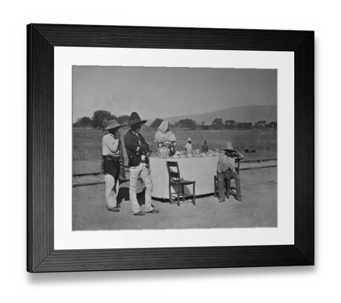 Framed Print : Mexico, coffee at the Mexican Central Railroad