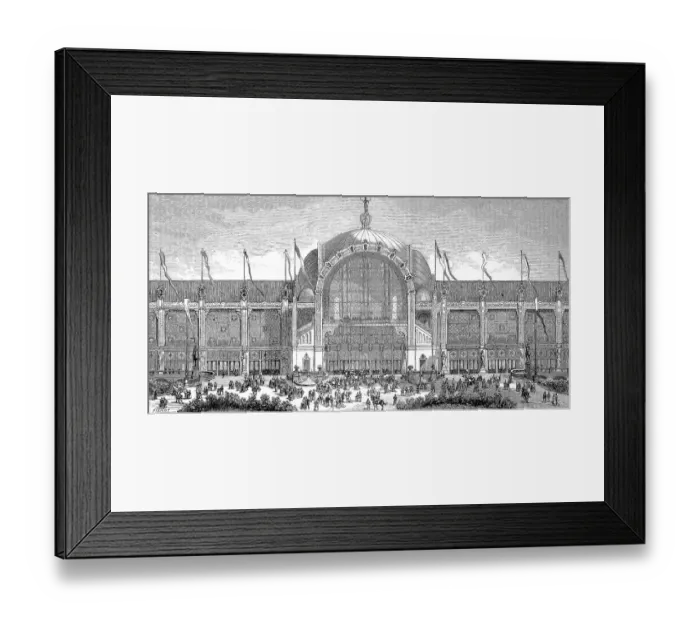Framed Print : The Paris World's Fair, called Exposition Universelle in French