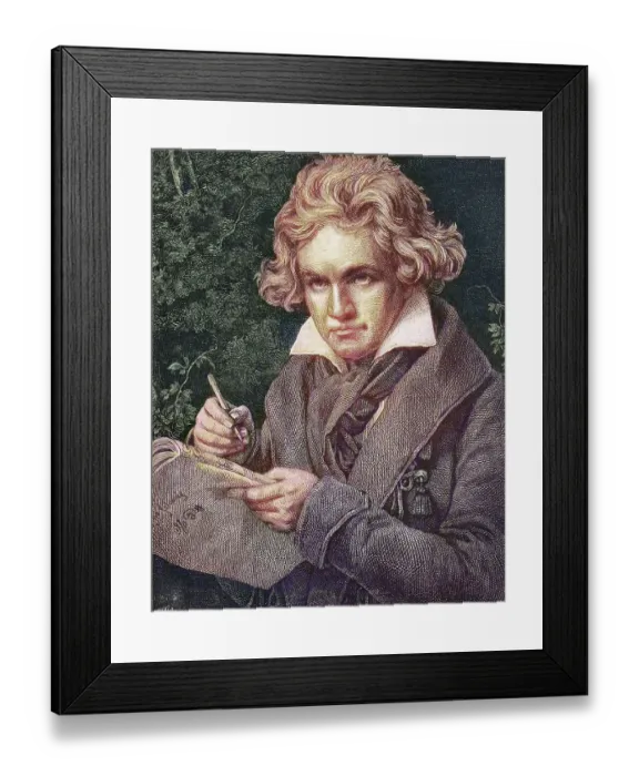 Framed Print : Ludwig van Beethoven, 1770 to 1827 Framed Print : Ludwig van Beethoven, 1770 to 1827