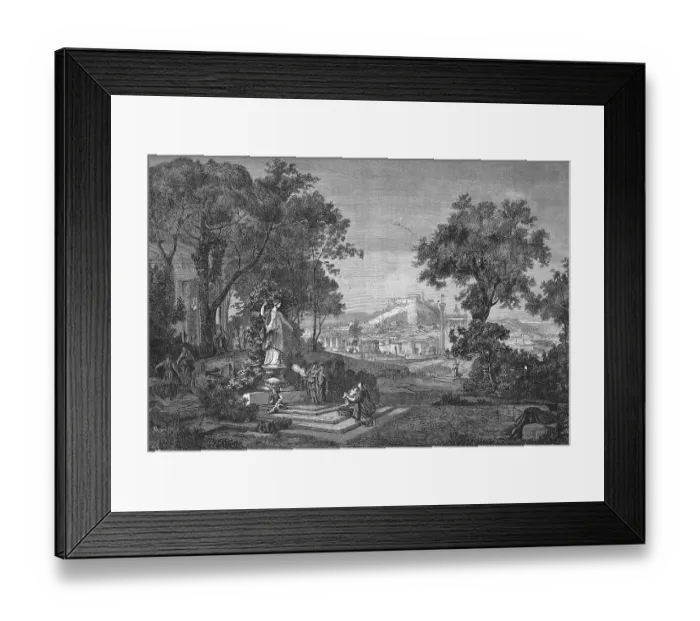 Framed Print : In the Garden of Venus in Ancient Athens Framed Print : In the Garden of Venus in Ancient Athens