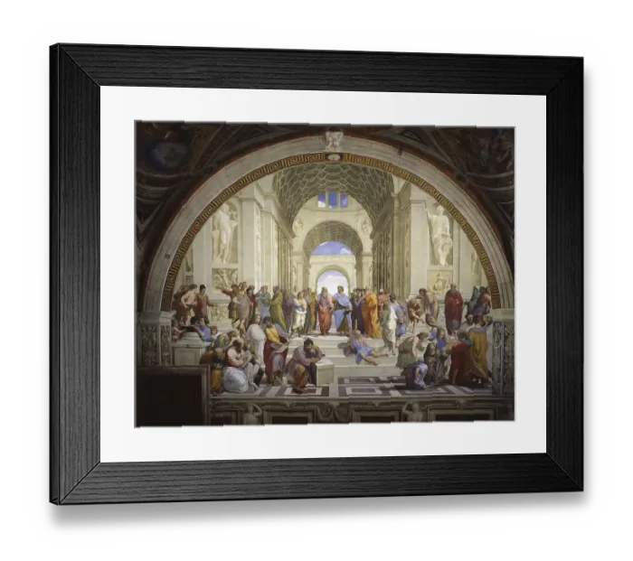 Framed Print : The School of Athens, La scuola di Atene Framed Print : The School of Athens, La scuola di Atene