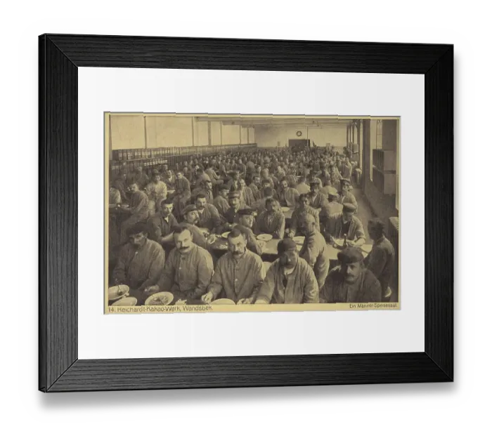 Framed Print : Reichardt Kakaowerk, Wandsbek, mens dining room