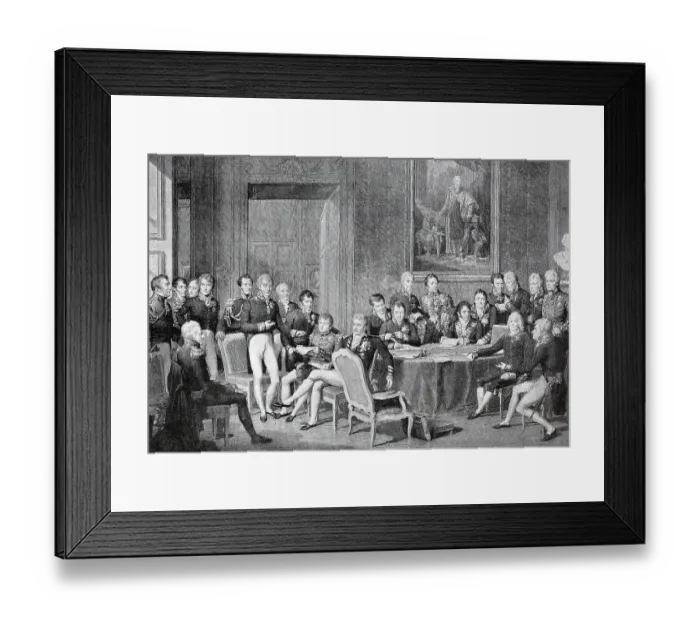 Framed Print : The Congress of Vienna was a conference of ambassadors of European states chaired by the Austrian statesman Klemens