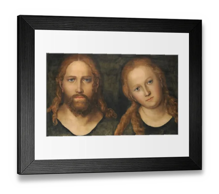 Framed Print : Christ and Mary, painting by Lucas Cranach the Elder Framed Print : Christ and Mary, painting by Lucas Cranach the Elder
