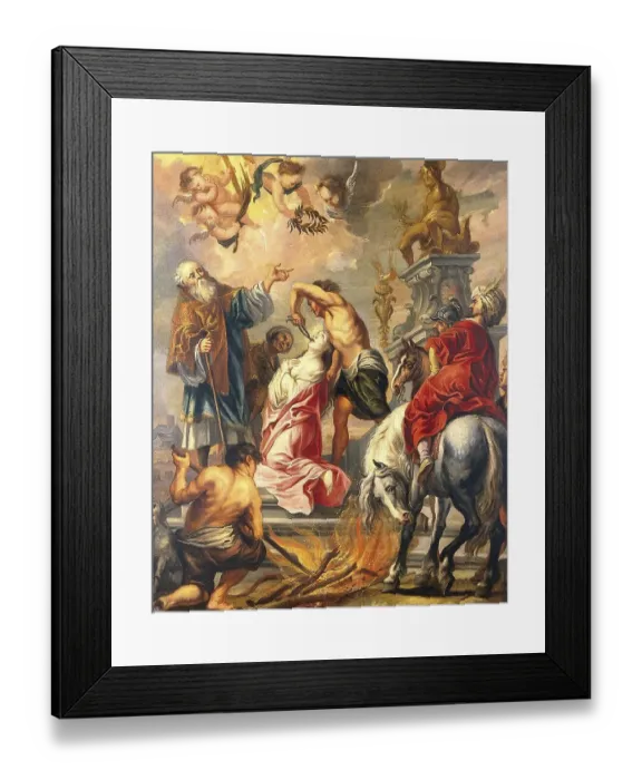 Framed Print : The Martyrdom of Saint Apollonia Framed Print : The Martyrdom of Saint Apollonia