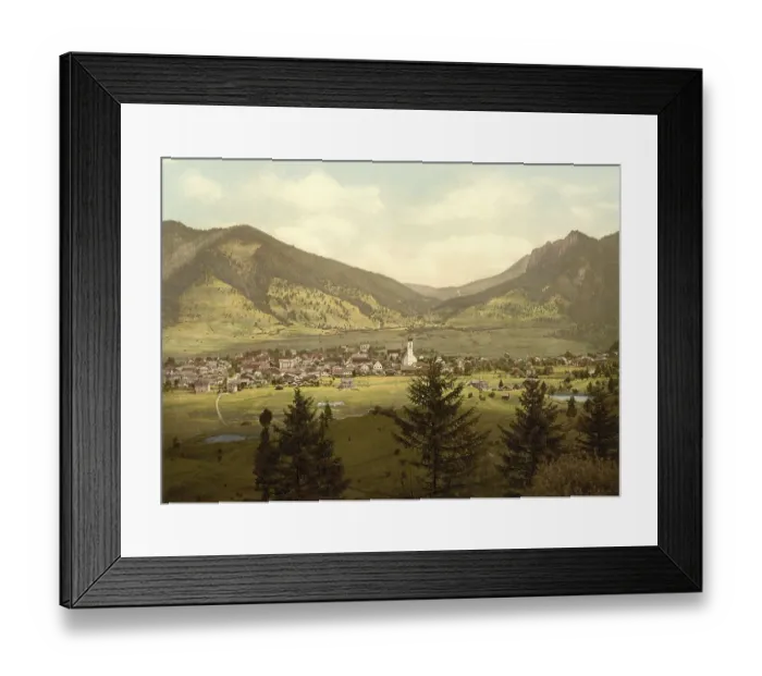 Framed Print : Oberammergau in Bavaria, Germany
