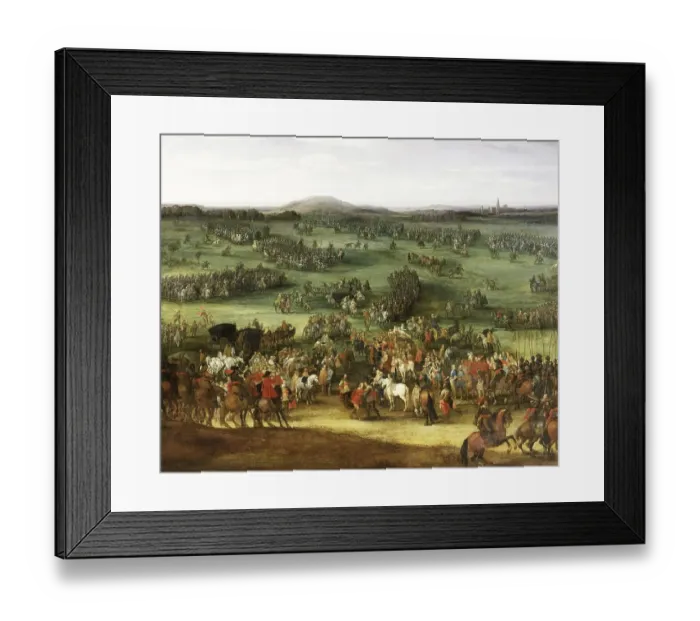 Framed Print : The two-day battle of Noerdlingen