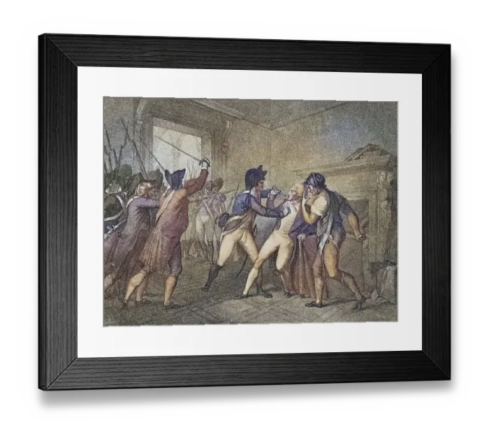 Framed Print : The Arrest of Maximilien de Robespierre