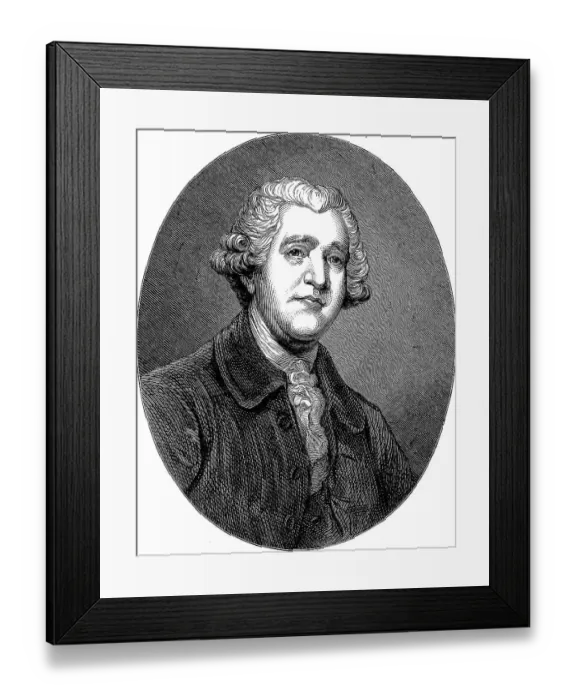 Framed Print : Josiah Wedgwood (1730-1795) English potter and industrialist and entrepreneur Framed Print : Josiah Wedgwood (1730-1795) English potter and industrialist and entrepreneur