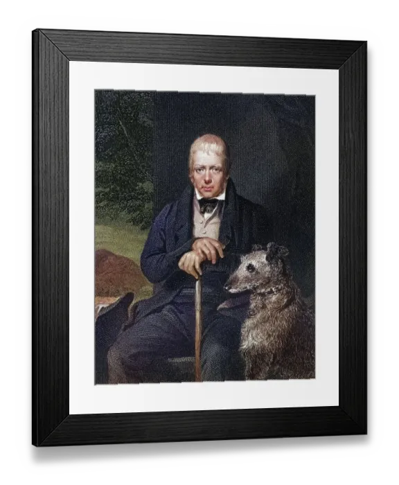 Framed Print : Sir Walter Scott 1771 to 1832 Scottish novelist