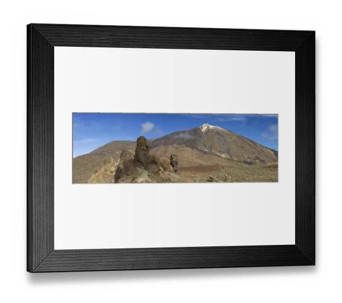 Framed Print : Pico del Teide, 3715m and Roques de Garcia