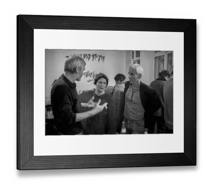 Framed Print : Germany, Berlin, 15.02.1991, round table discussion Experience with censorship