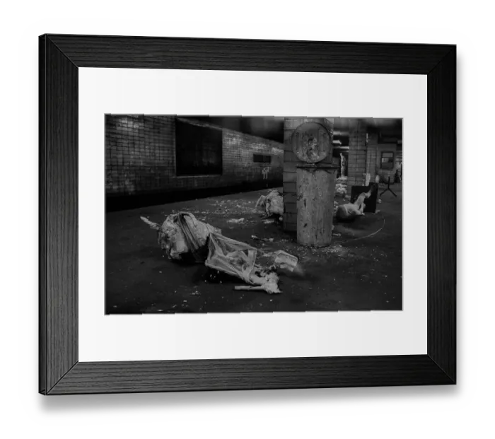 Framed Print : GDR, Berlin, 17 June 1990, Oranienburger Strasse S-Bahn station