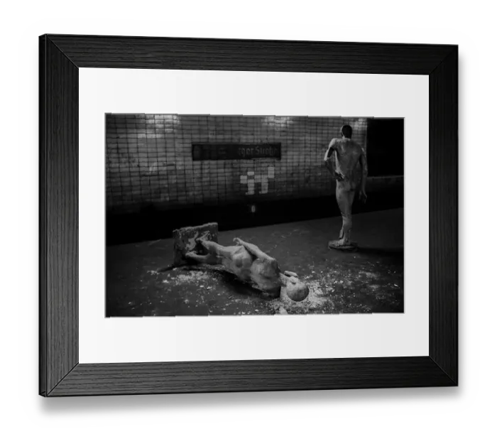 Framed Print : GDR, Berlin, 17 June 1990, Oranienburger Strasse S-Bahn station Framed Print : GDR, Berlin, 17 June 1990, Oranienburger Strasse S-Bahn station