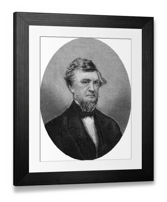 Framed Print : Engraving of Zachariah Chandler (December 10)