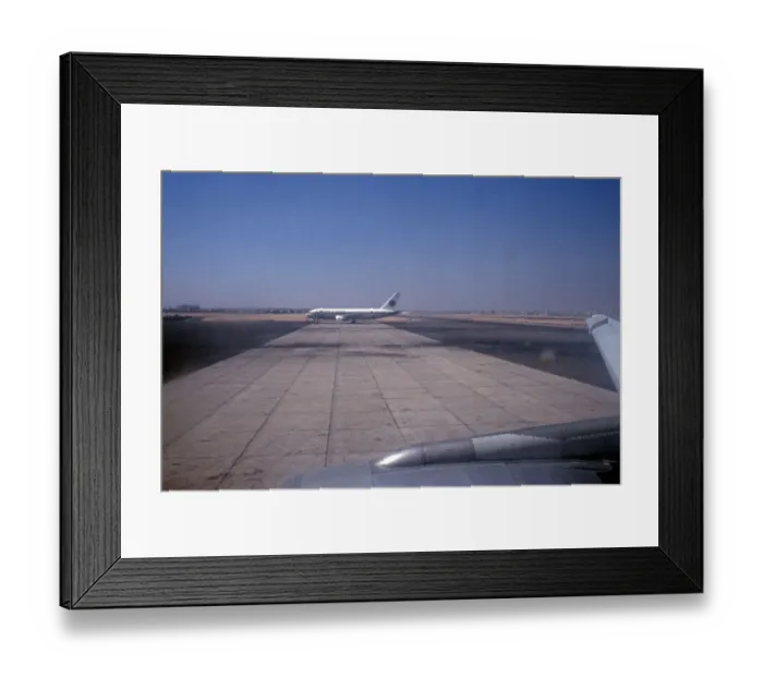 Framed Print : Aeroplane on the runway in perch position Framed Print : Aeroplane on the runway in perch position