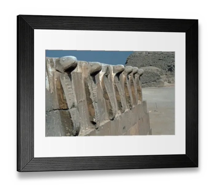 Framed Print : Cobra frieze of the Chapel of the South Tomb Framed Print : Cobra frieze of the Chapel of the South Tomb