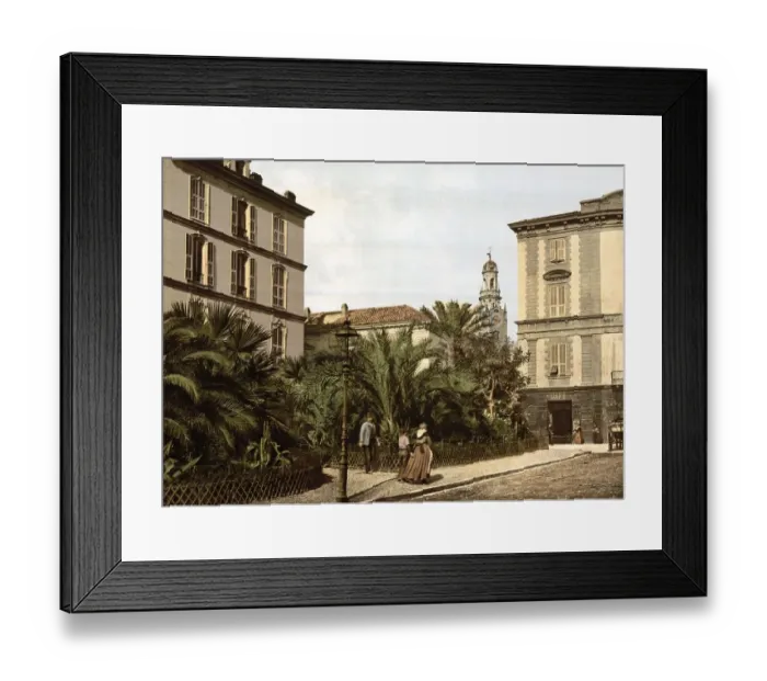 Framed Print : City centre, San Remo, Riviera, Italy, c