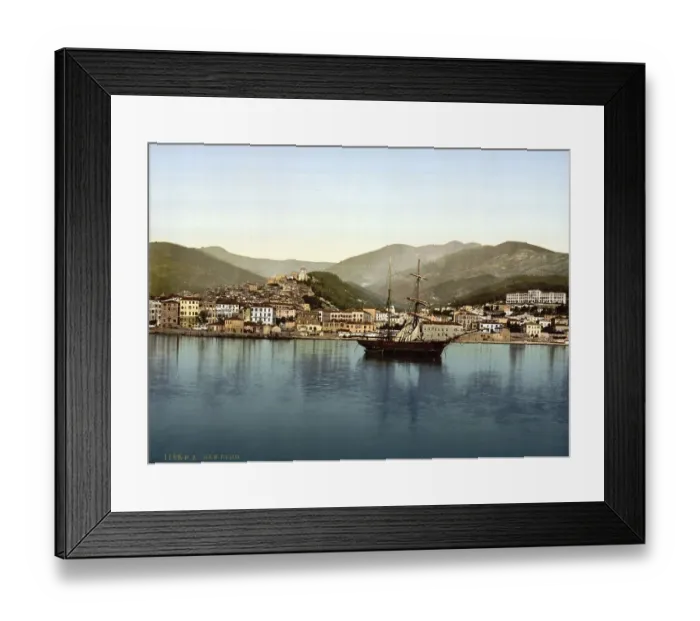Framed Print : The harbour, San Remo, Riviera