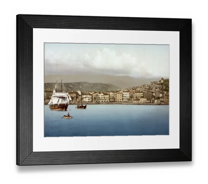 Framed Print : The harbour, San Remo, Riviera