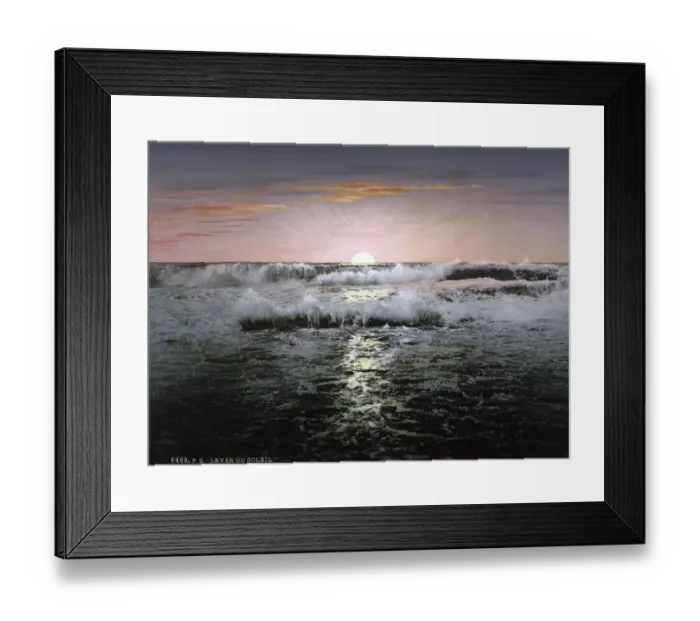 Framed Print : Sunset by the sea, Ventimiglia, Riviera