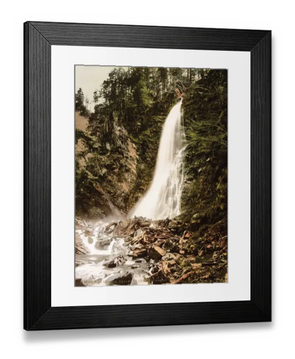 Framed Print : Valley of the Lys and Cascade de Cocur