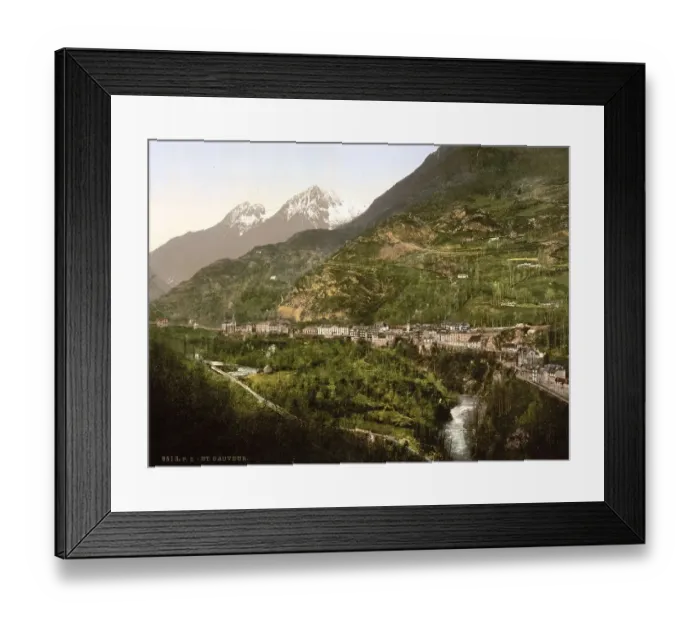 Framed Print : Saint-Sauveur, Pyrenees, France