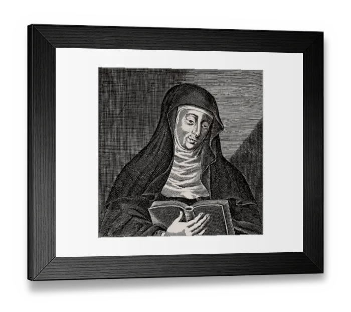 Framed Print : Hildegard of Bingen, 1098 - 1179 Framed Print : Hildegard of Bingen, 1098 - 1179