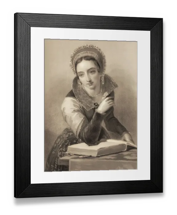Framed Print : Joan of Navarre, c. 1368 - 1437
