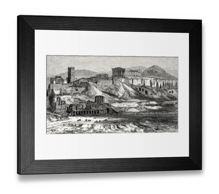 Framed Print : Archaeological excavations at the Acropolis Framed Print : Archaeological excavations at the Acropolis