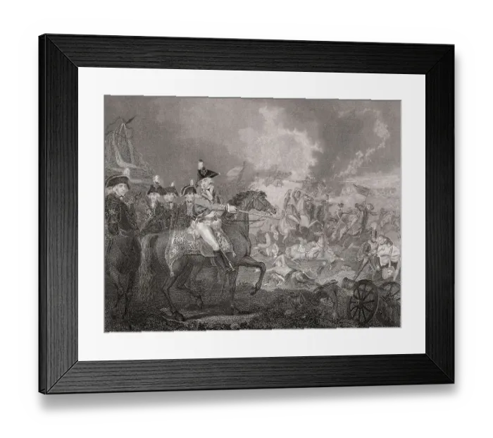 Framed Print : The Battle of Famars on 23 May 1793 during the Flanders Campaign of the War of the First Coalition