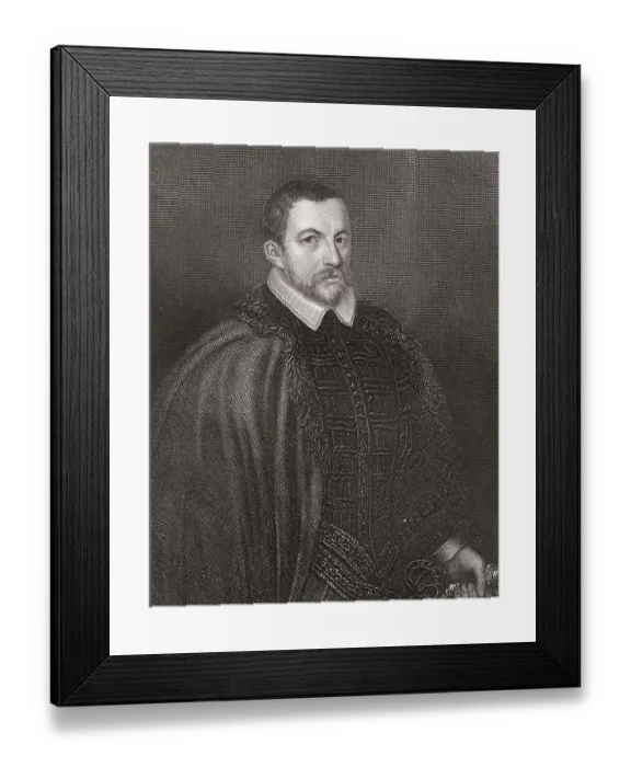 Framed Print : Sir Thomas Bodley, 1545-1613, an English diplomat and scholar